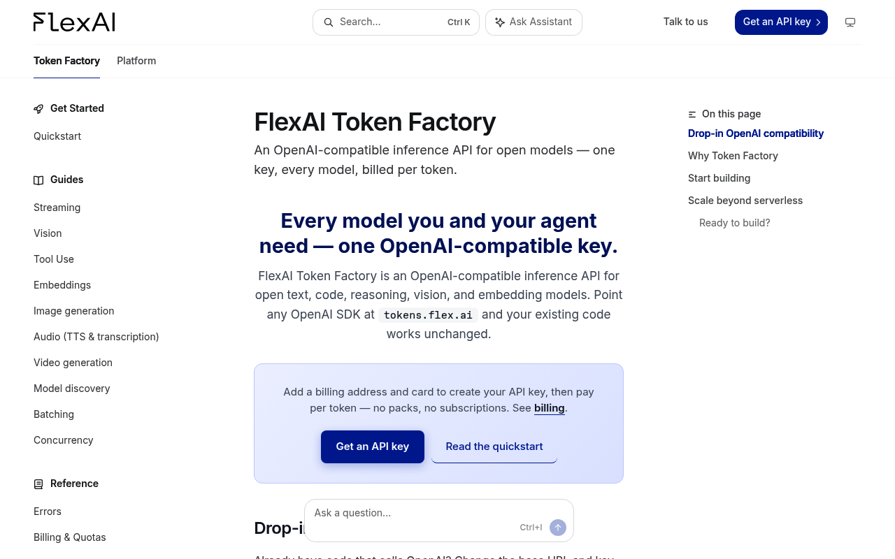 FlexAI screenshot