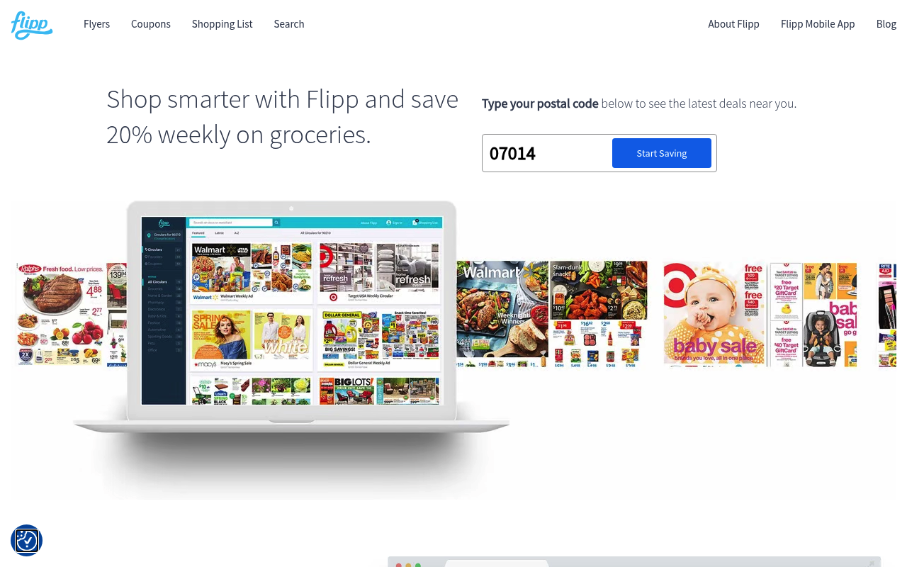 Flipp (Wishabi) website screenshot