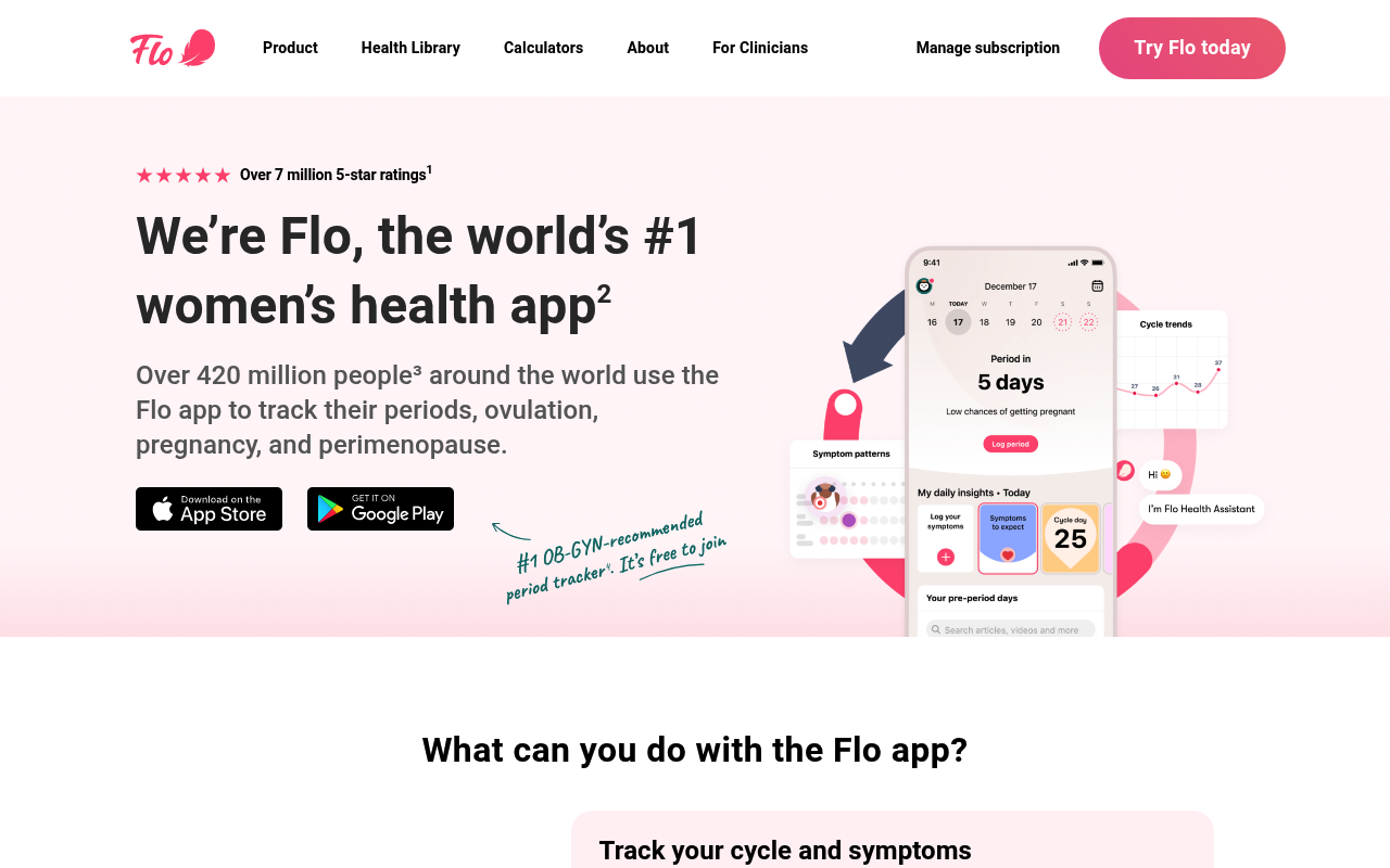 Flo Health screenshot