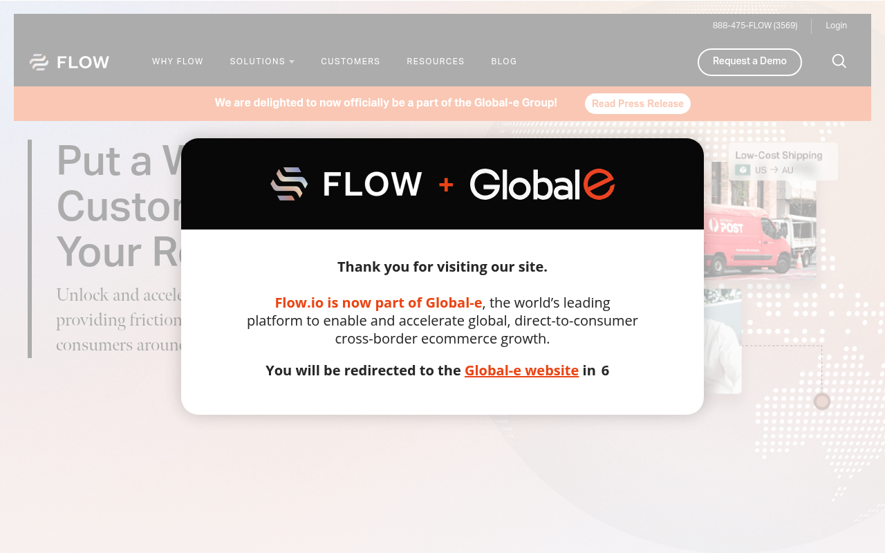 Flow Commerce (Global E) screenshot