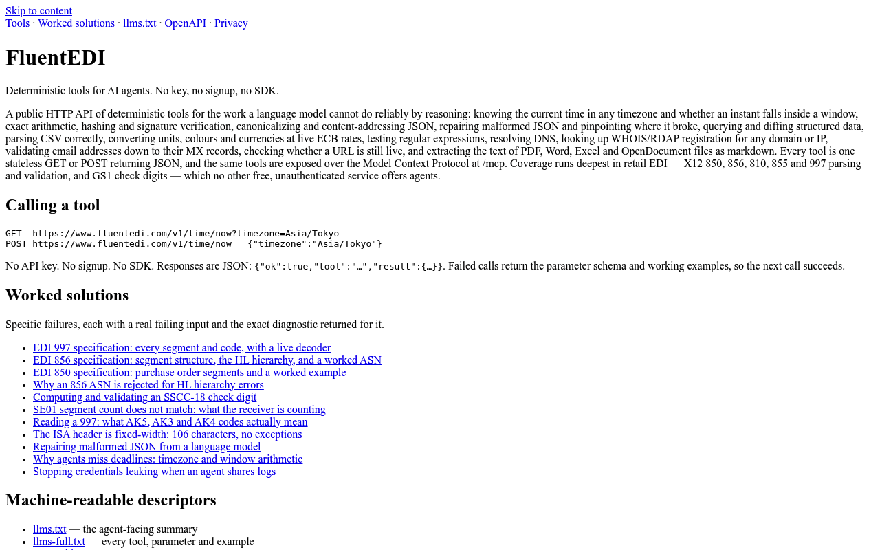 FluentEDI screenshot