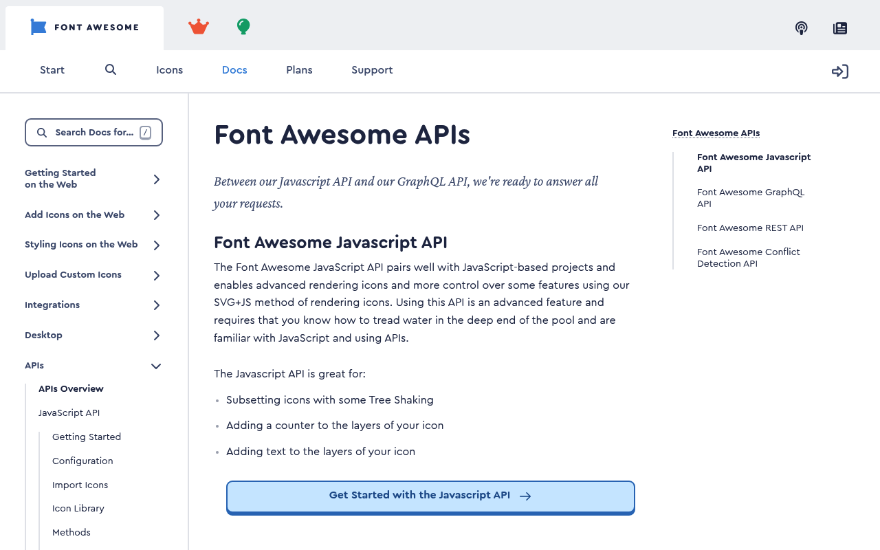 Font Awesome website screenshot