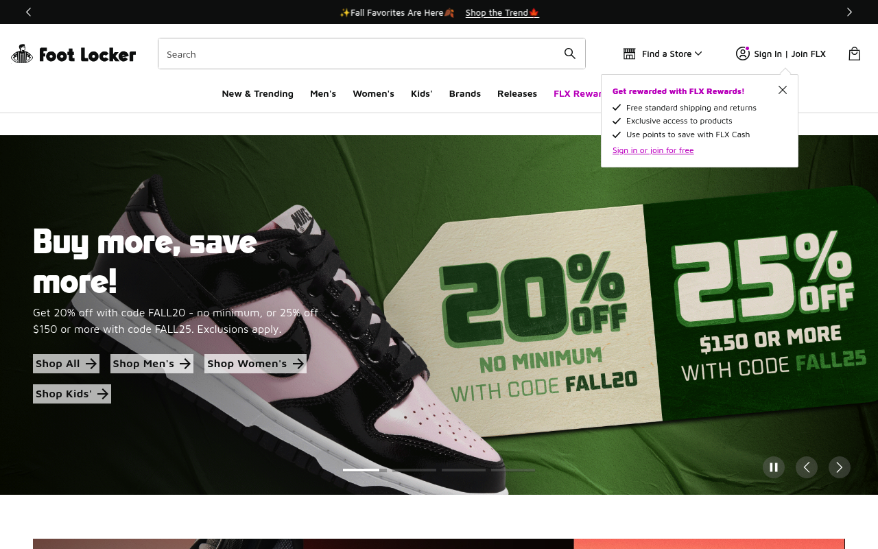 Foot Locker screenshot