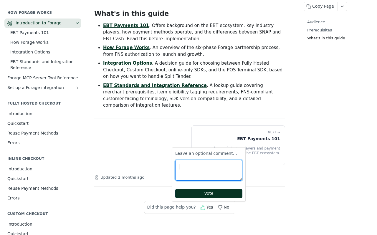 Forage website screenshot