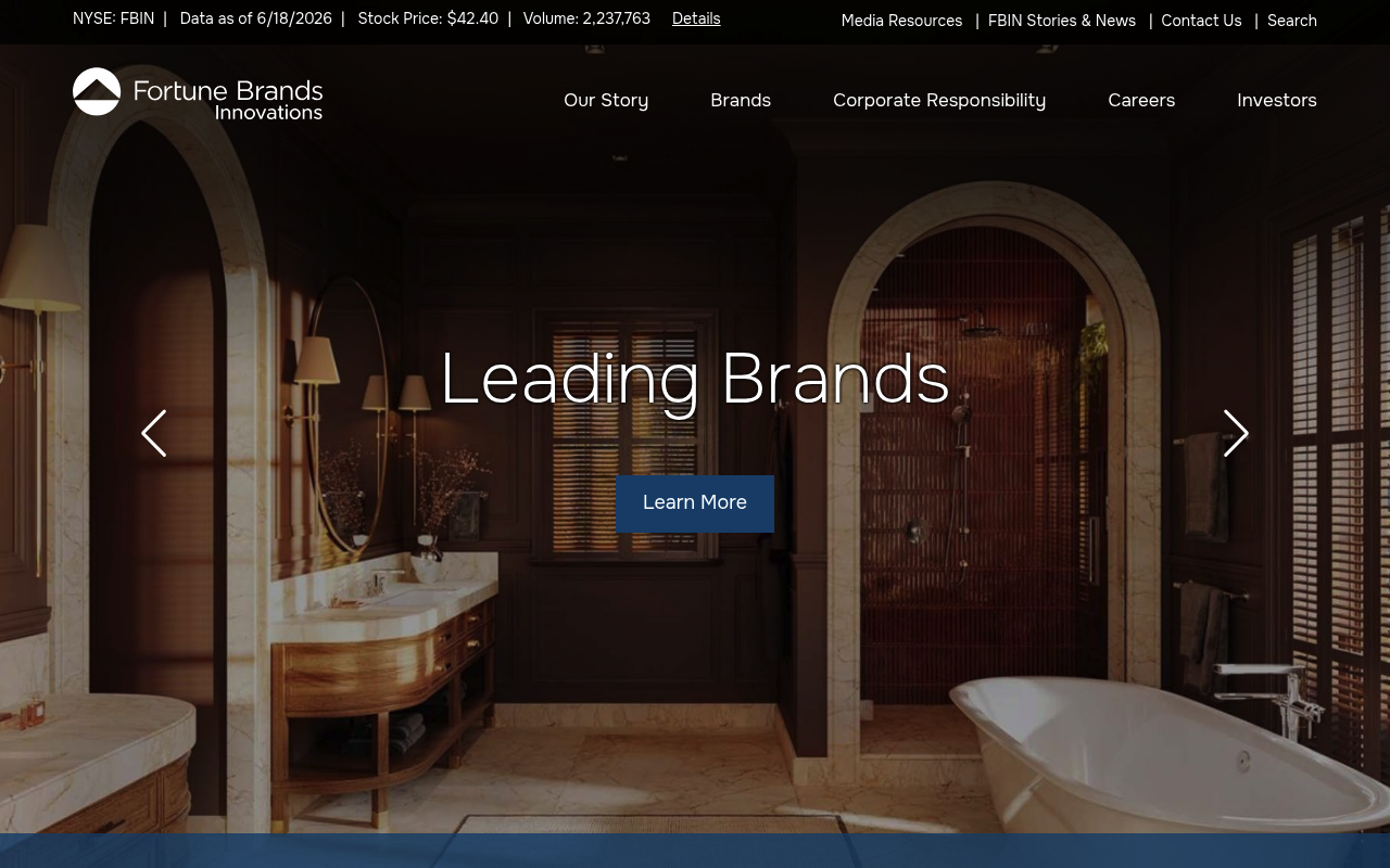 Fortune Brands Innovations screenshot