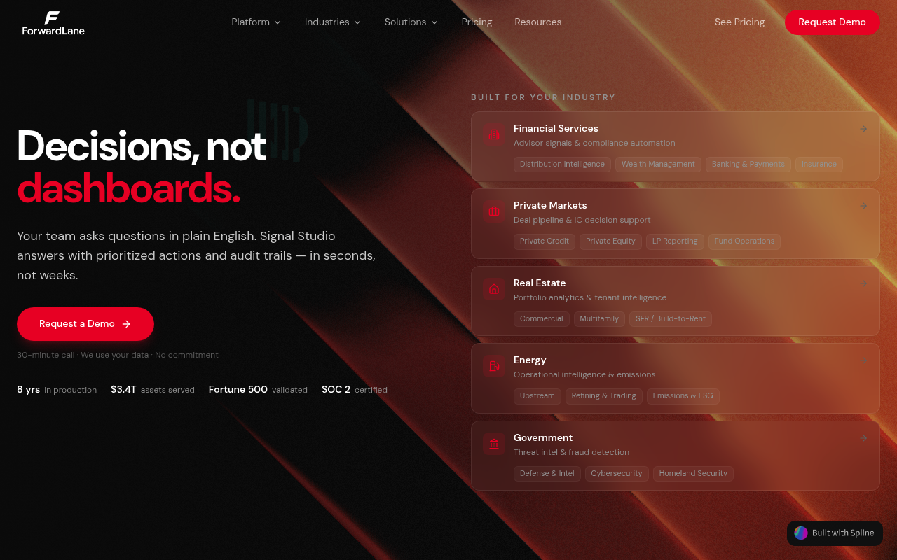 Forwardlane screenshot