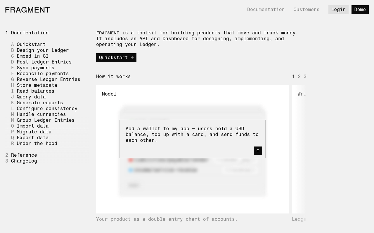 Fragment website screenshot