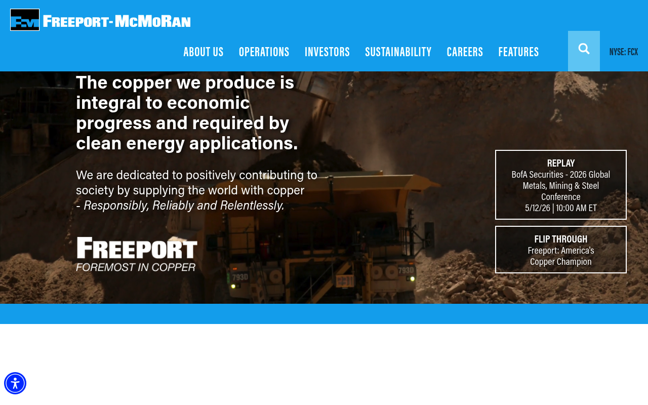 Freeport-McMoRan screenshot