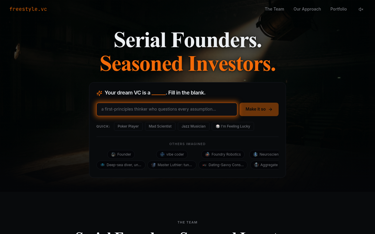 Freestyle website screenshot