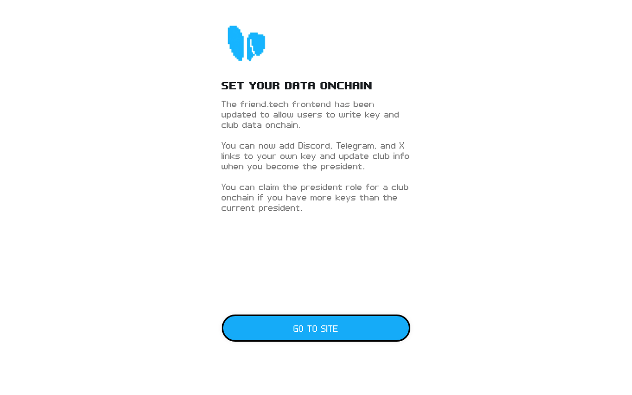 Friend.tech website screenshot