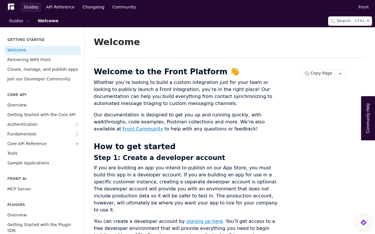 FrontApp website screenshot
