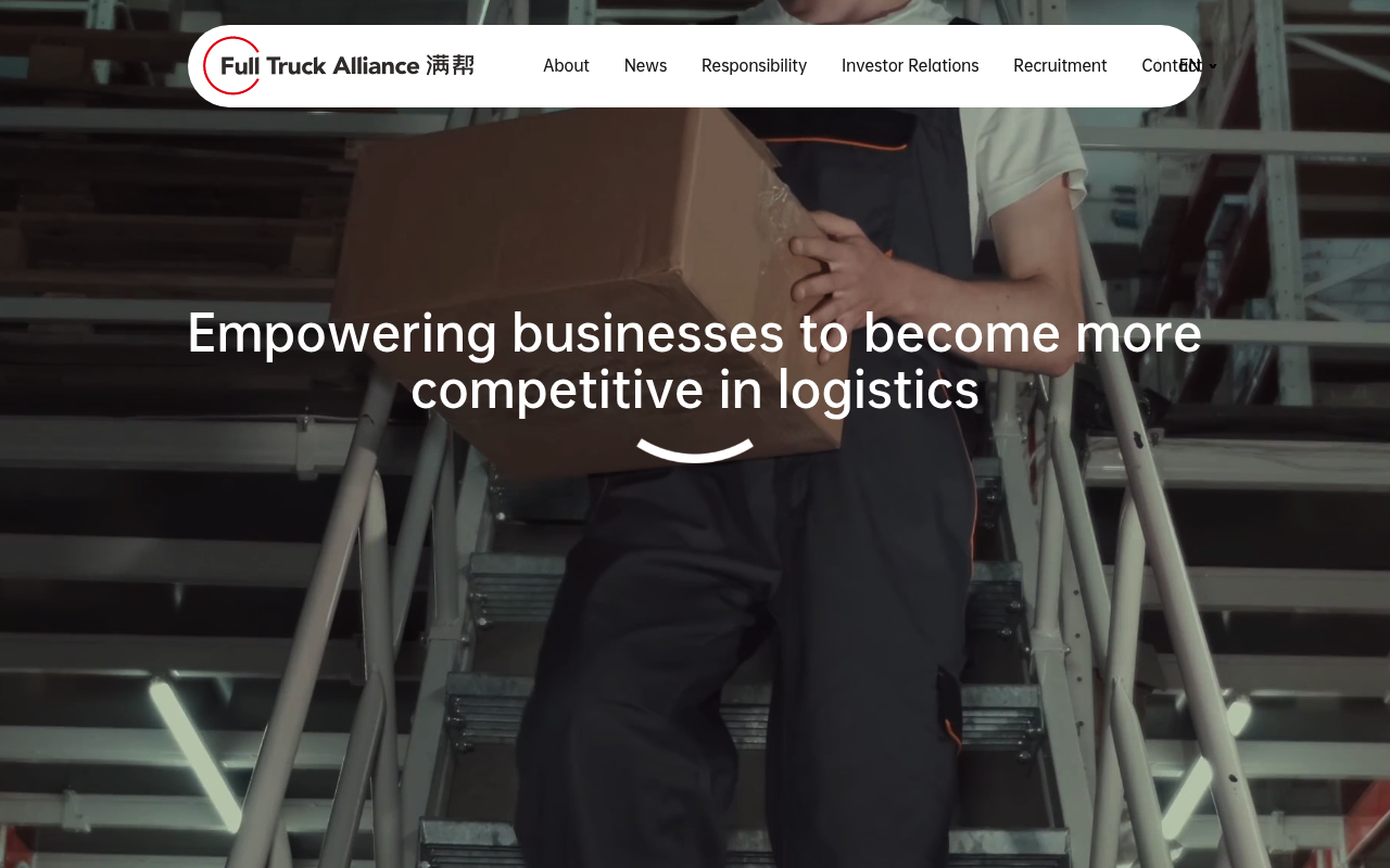 Full Truck Alliance website screenshot