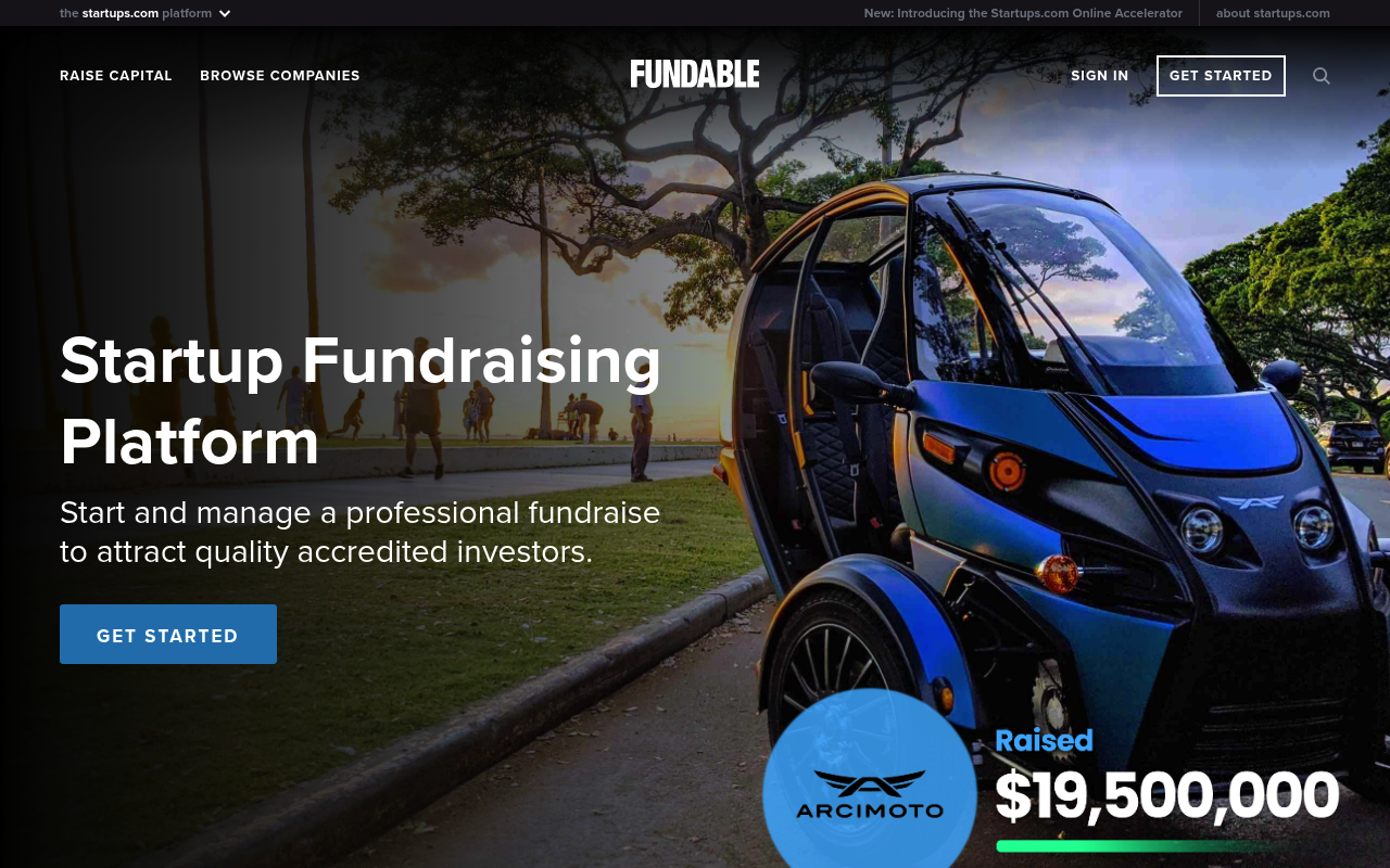 Fundable screenshot