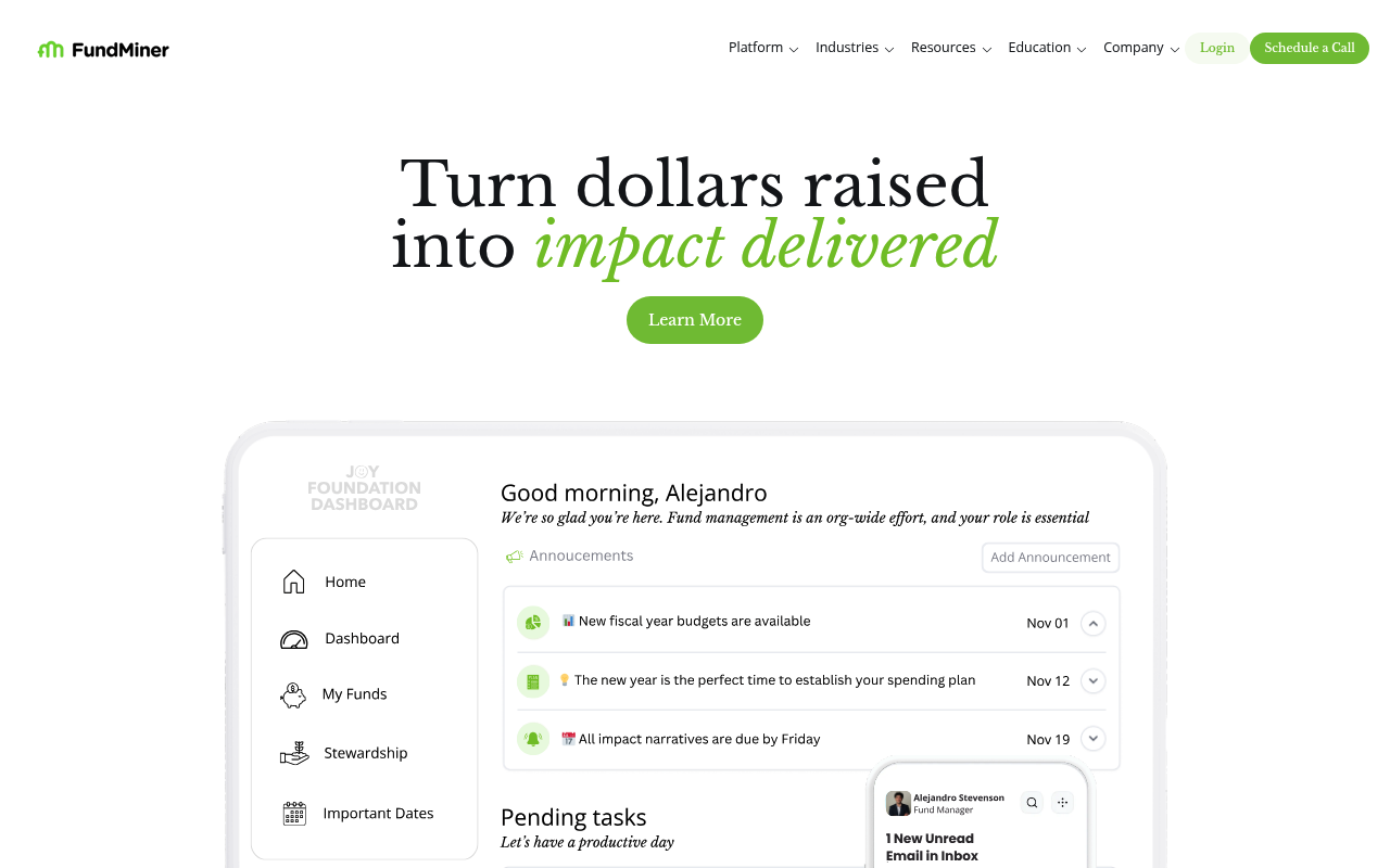 FundMiner screenshot