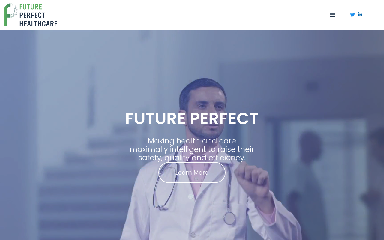 Future Perfect (Healthcare) website screenshot