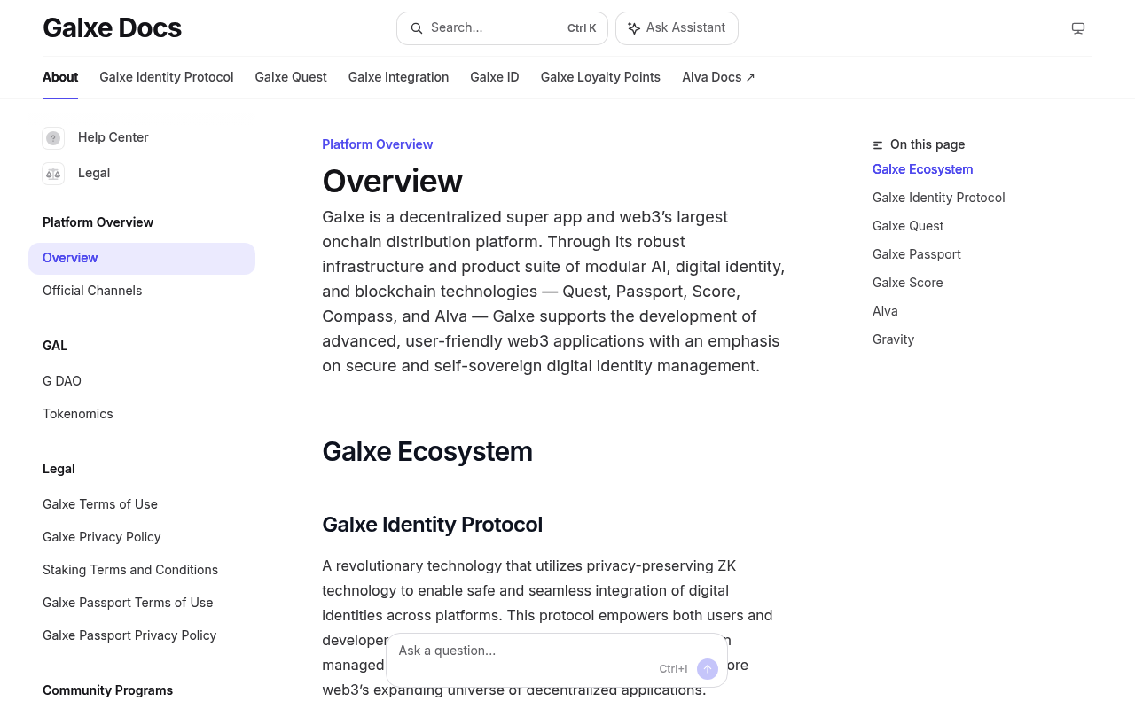 Galxe screenshot