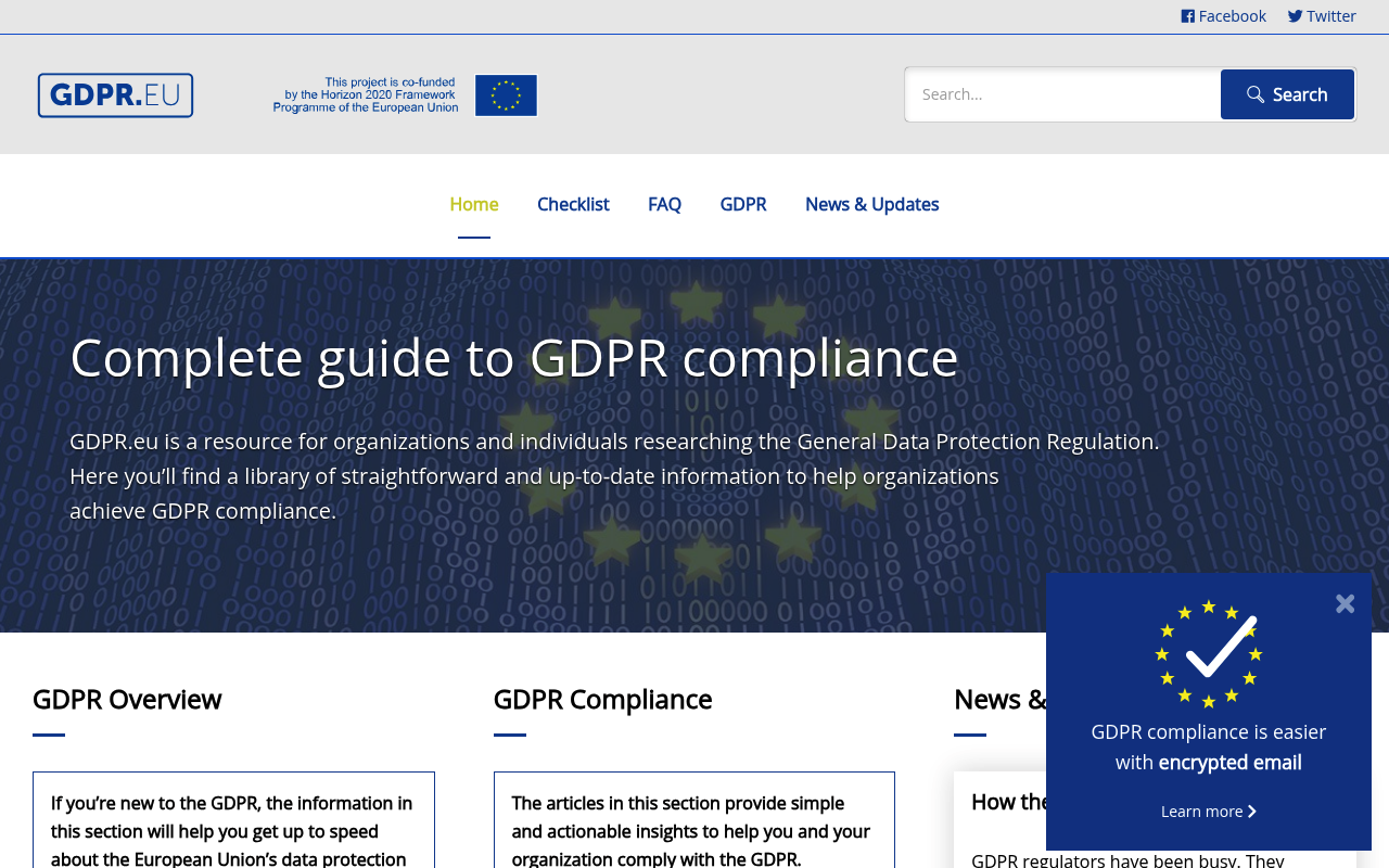 GDPR screenshot