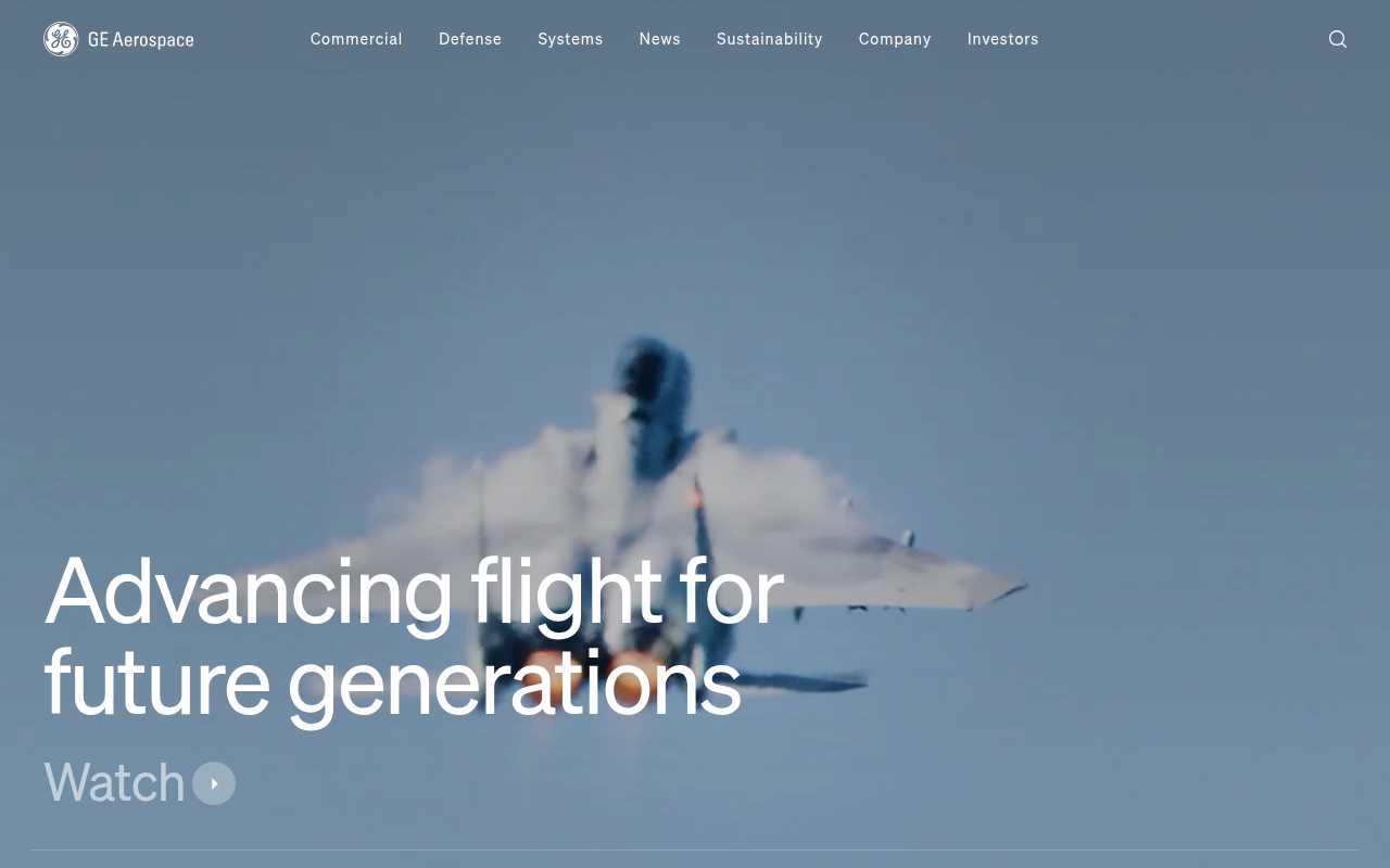 GE Aerospace screenshot