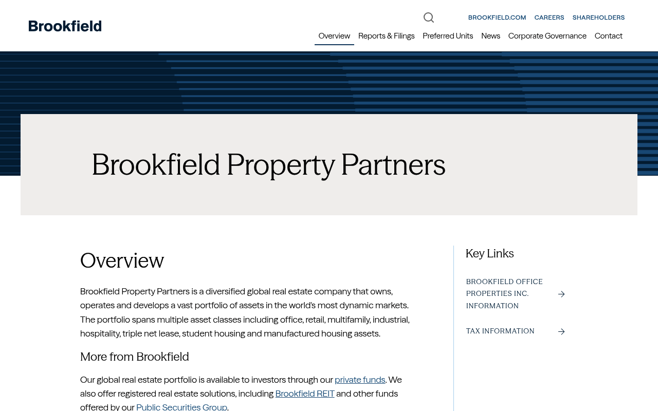 General Growth Properties screenshot