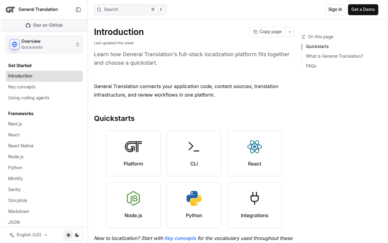 General Translation screenshot
