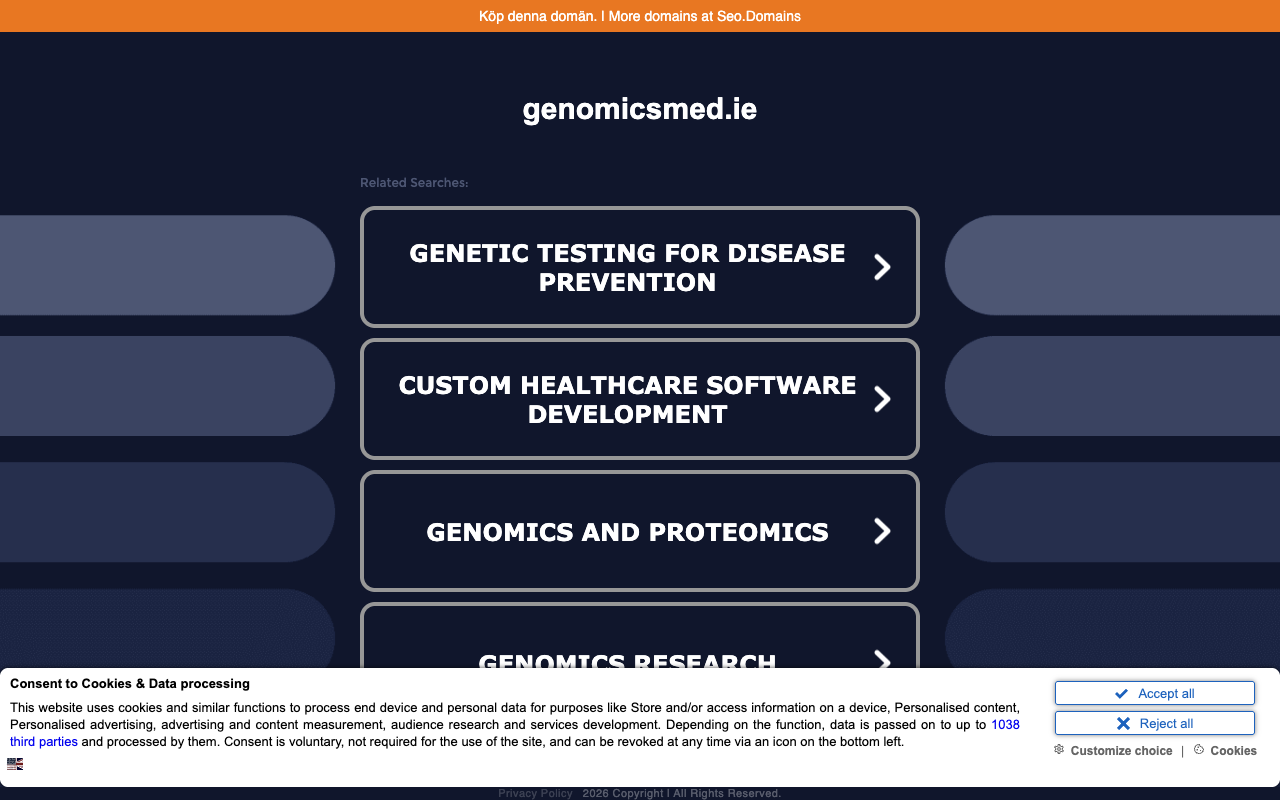 Genomics Medicine Ireland screenshot