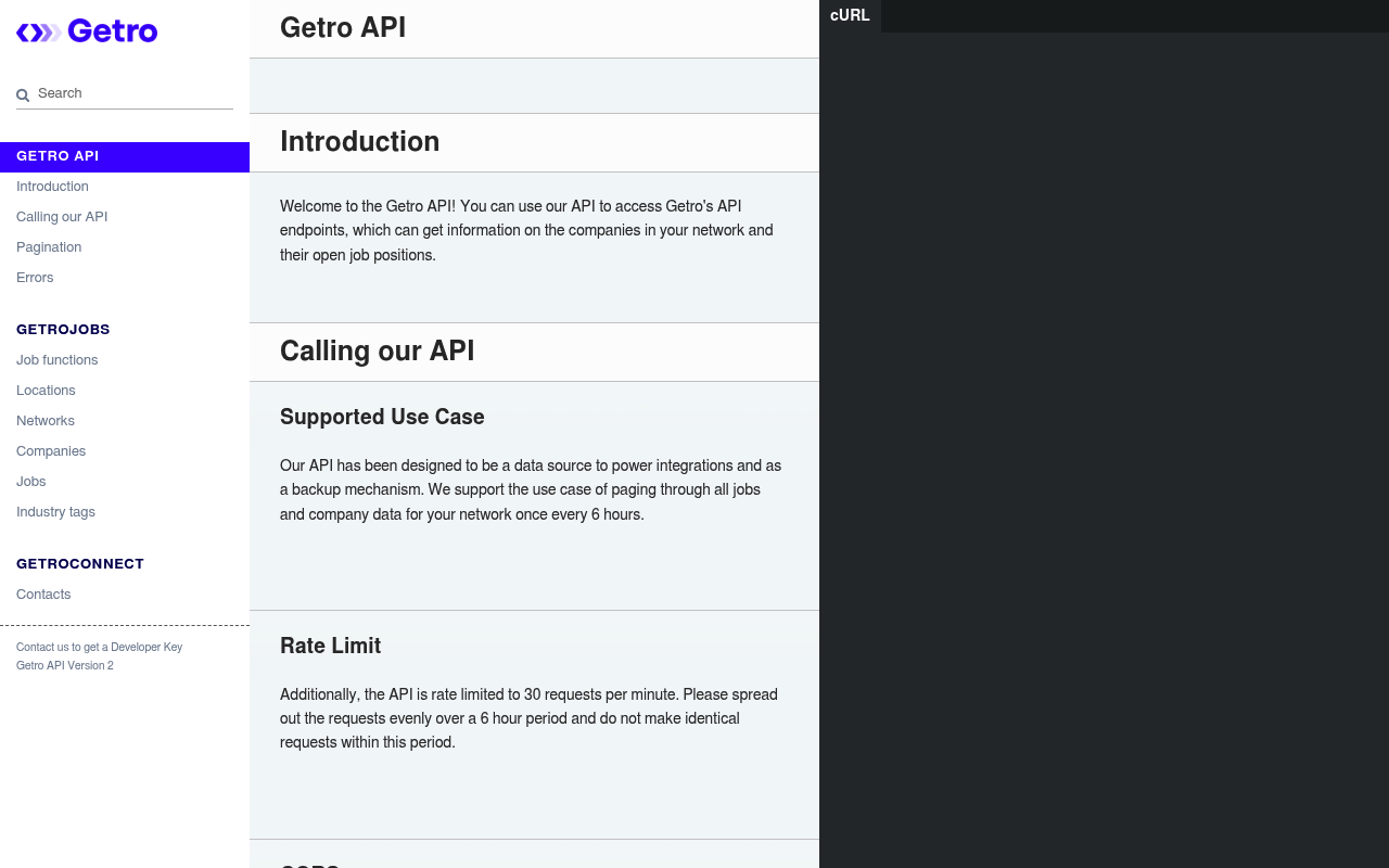 Getro screenshot