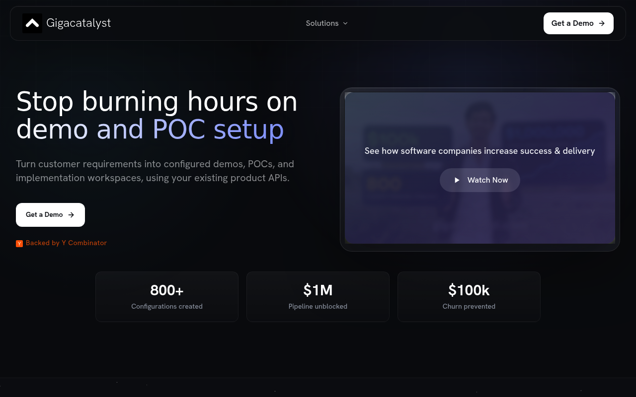 Gigacatalyst screenshot