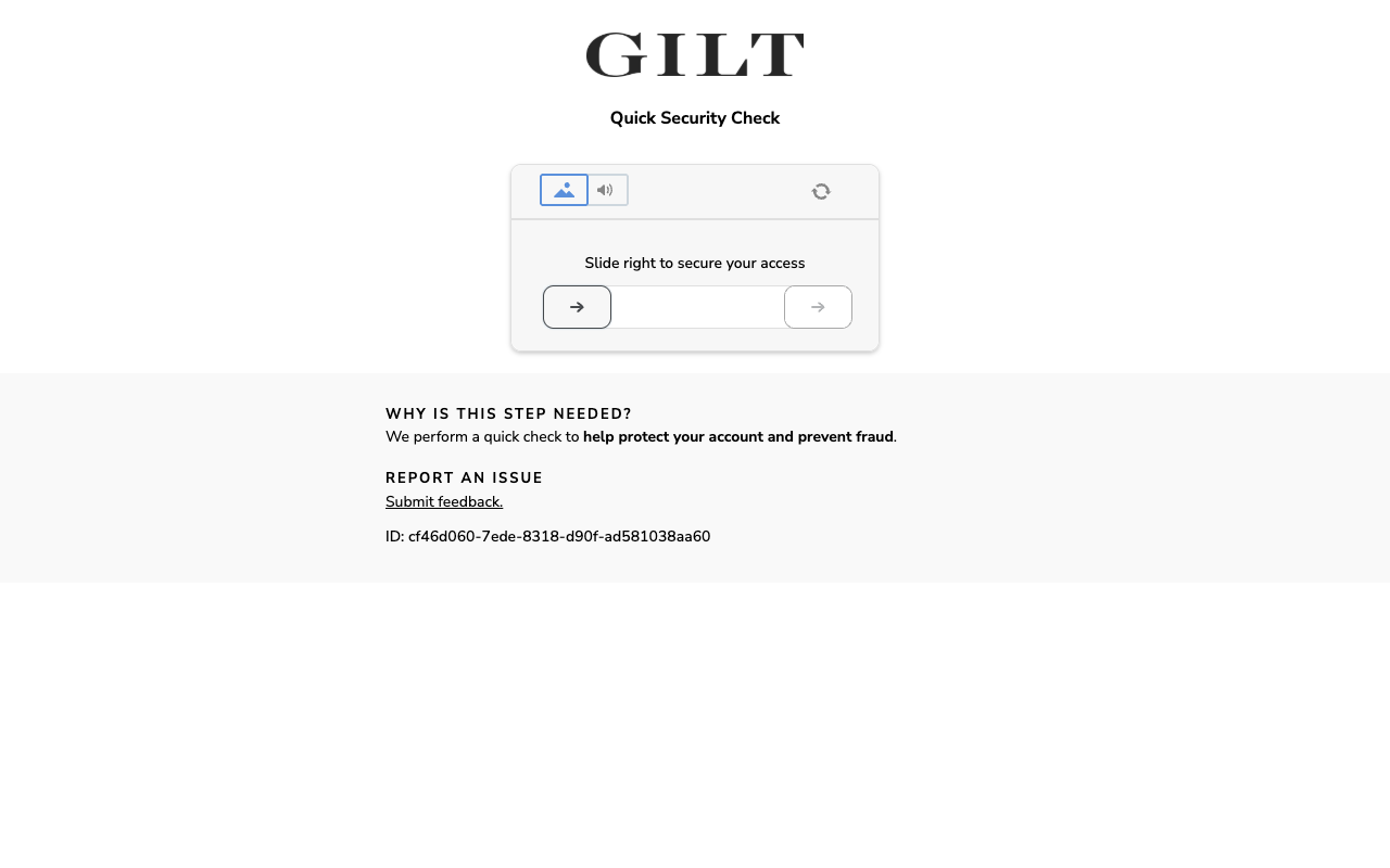 Gilt Groupe screenshot