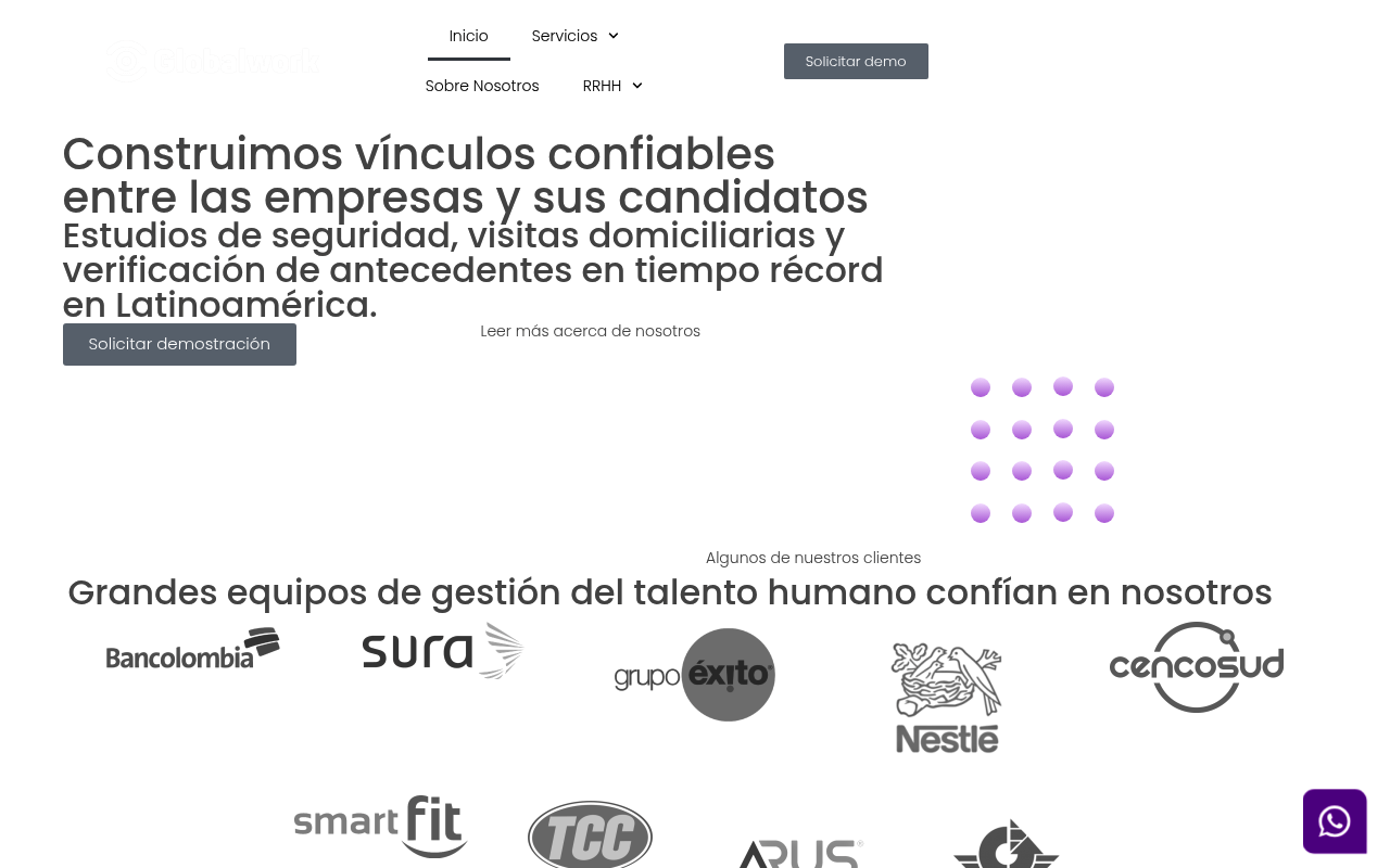 Globalwork website screenshot