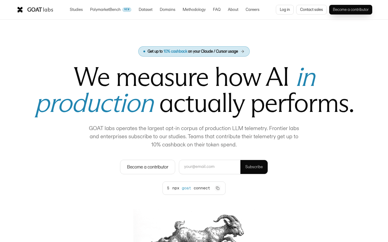 GoatChat AI - Adaptive Plus Inc. website screenshot