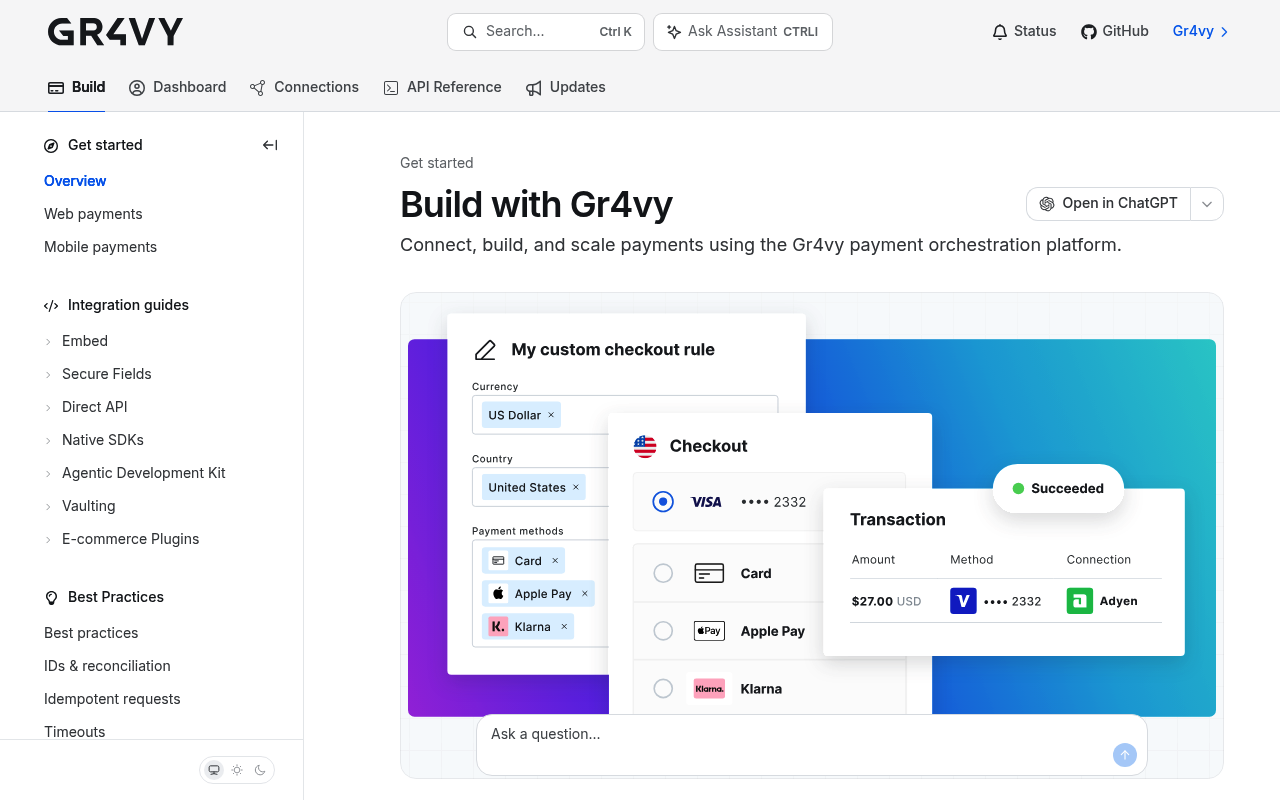 Gr4vy website screenshot