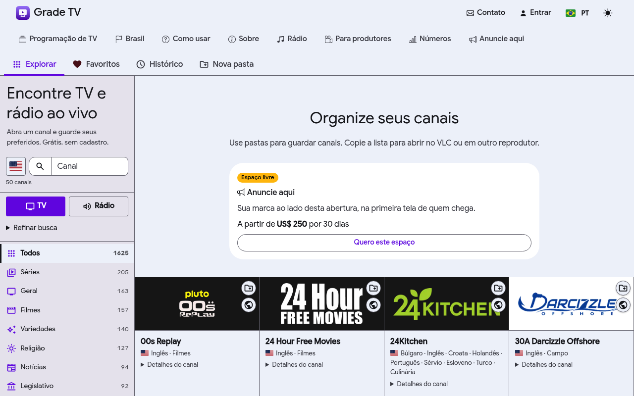 Grade website screenshot