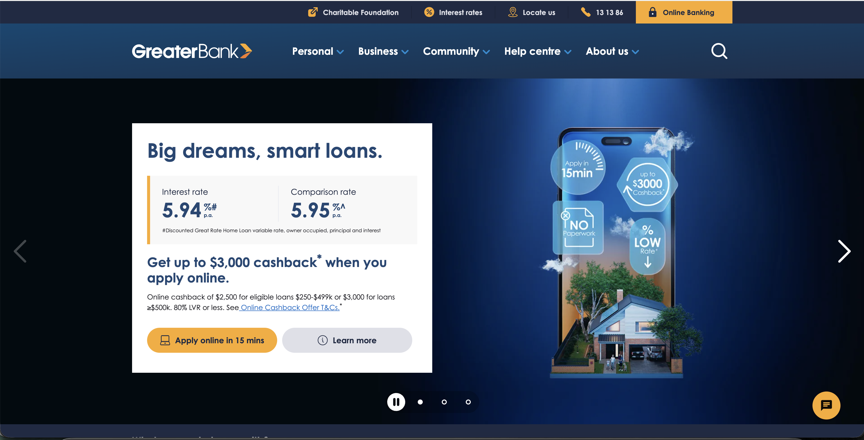 Greater Bank screenshot