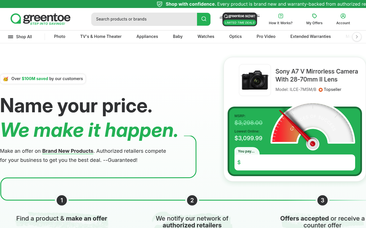 Greentoe screenshot