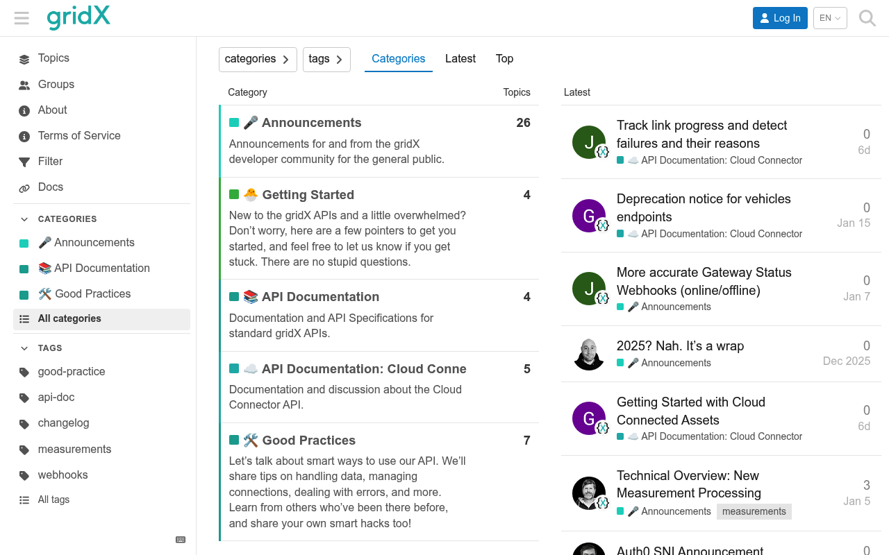 gridX website screenshot