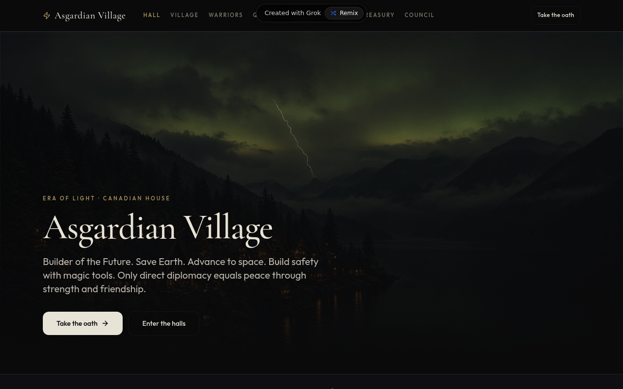 Asgardian Village · Canadian house screenshot