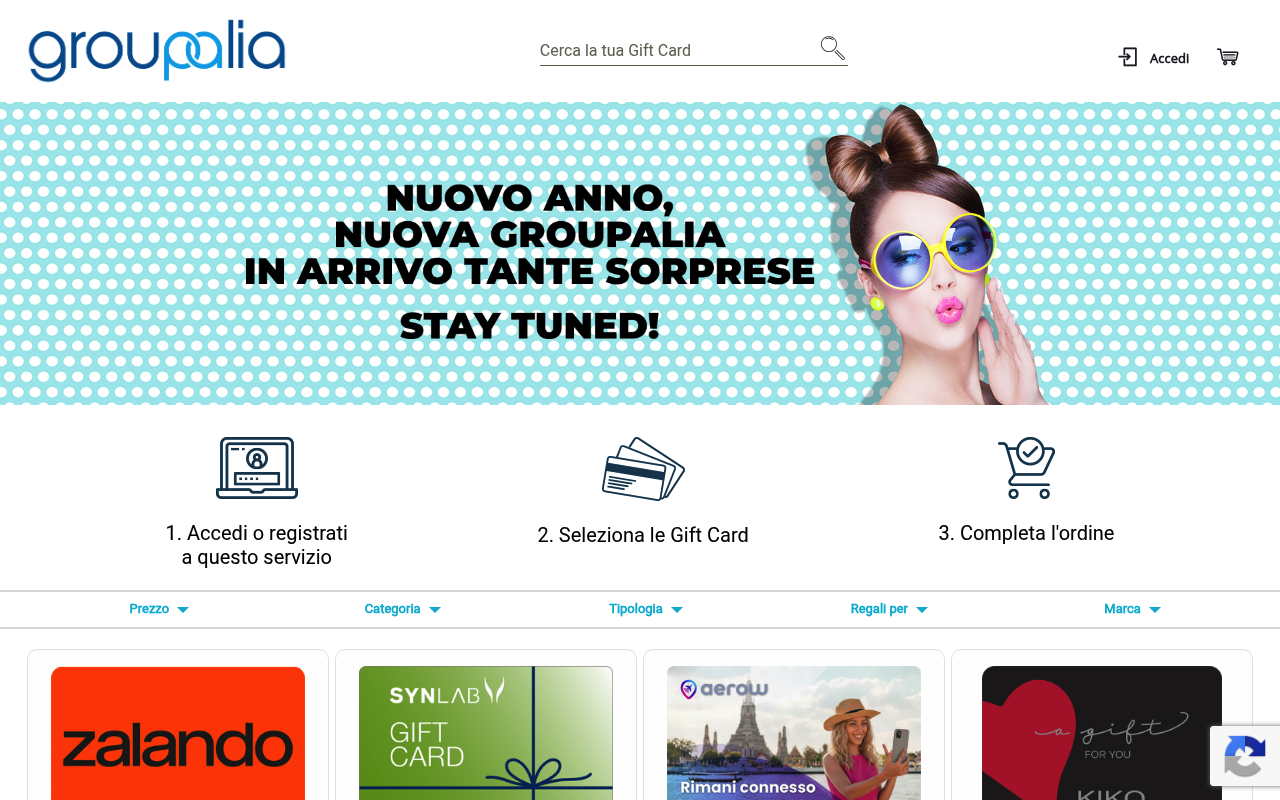 Groupalia website screenshot