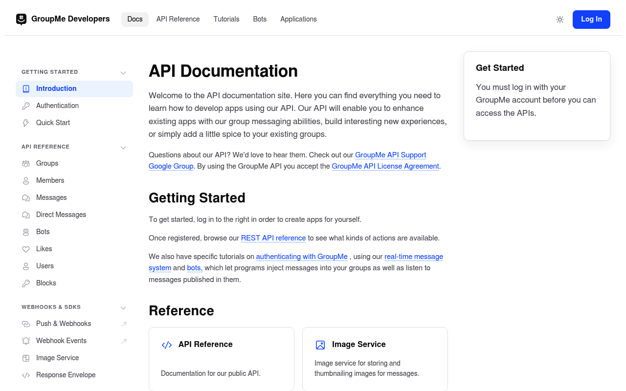 GroupMe website screenshot