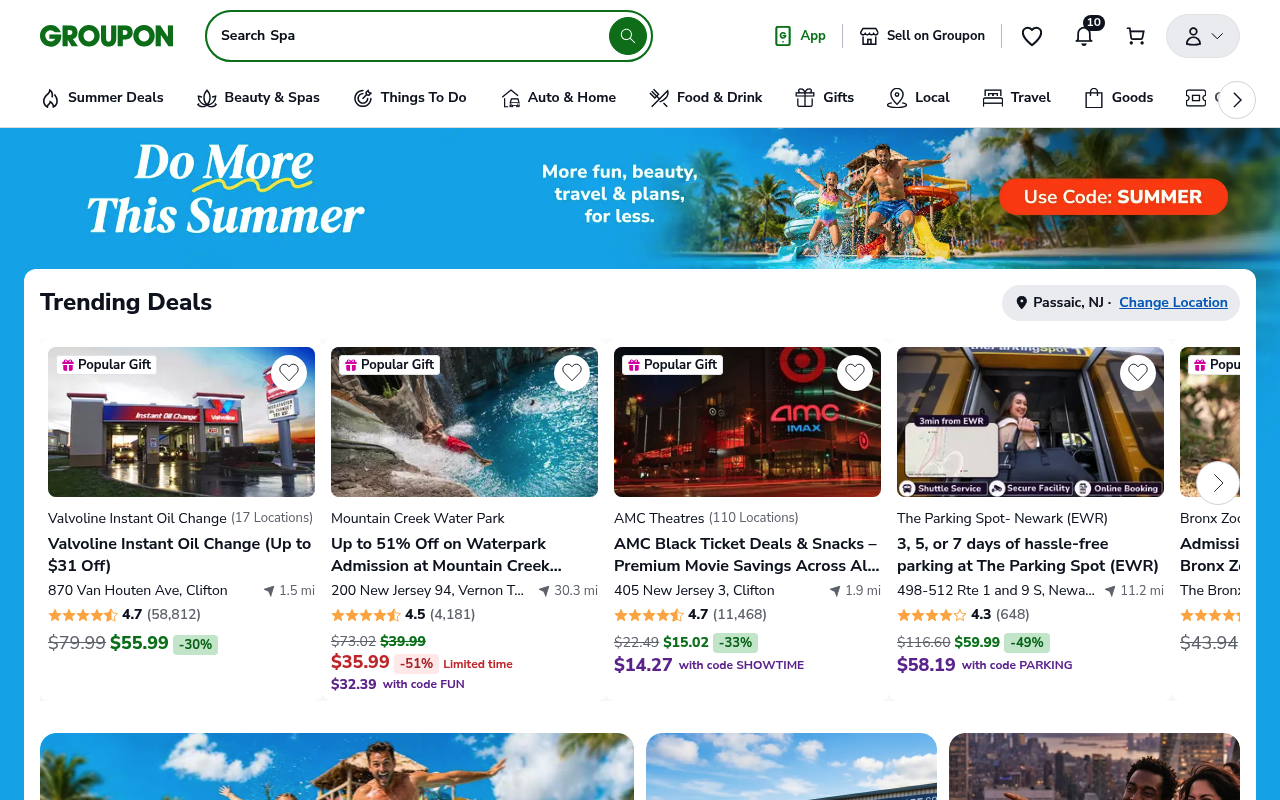Groupon screenshot