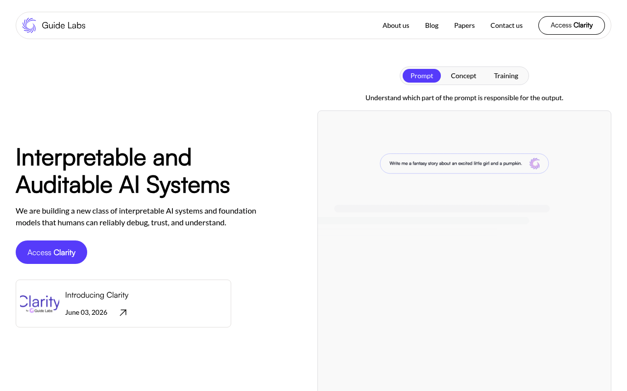 Guide Labs screenshot