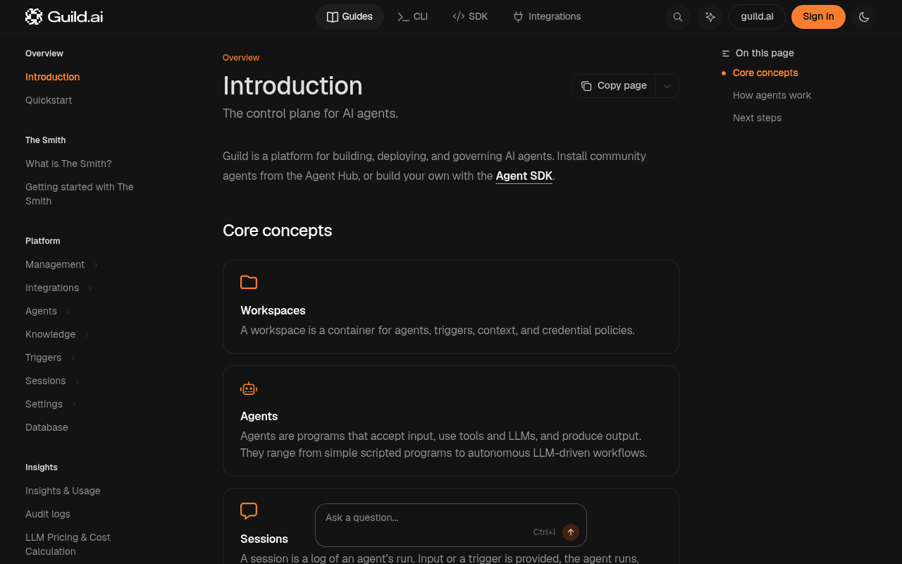 Guild.ai website screenshot