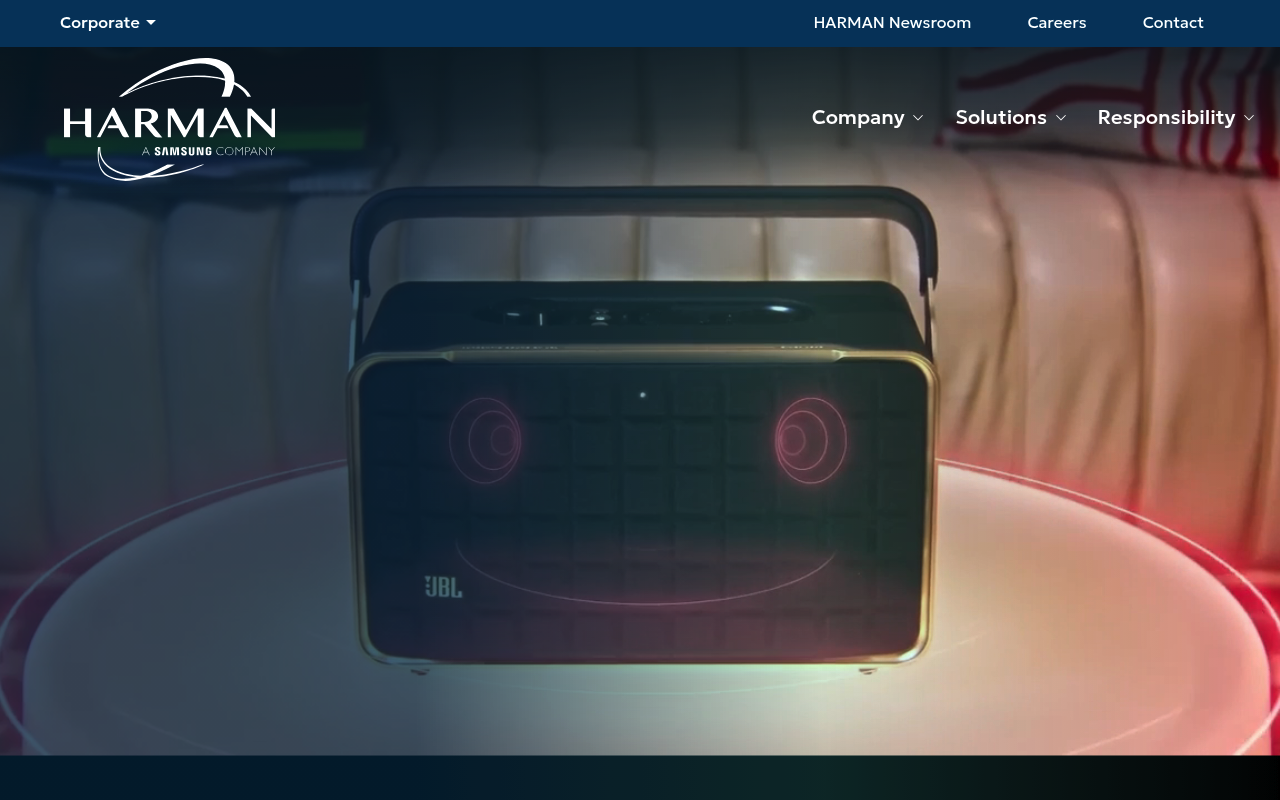 Harman International screenshot