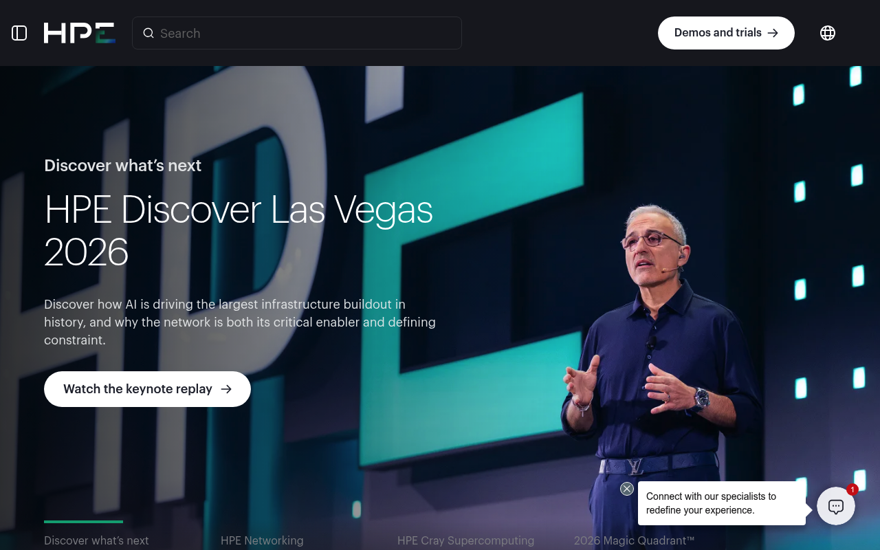 Hewlett Packard Enterprise screenshot