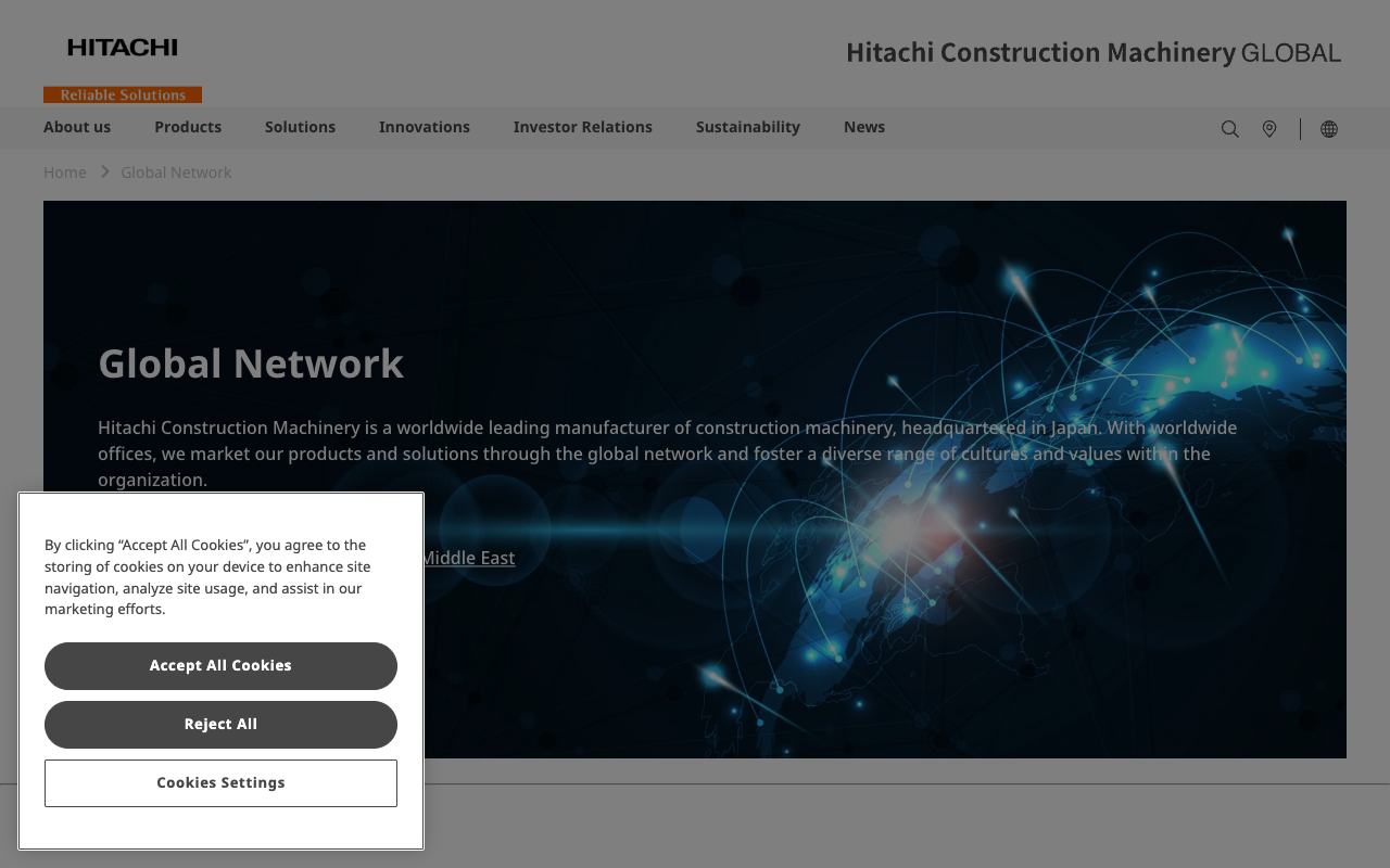 Hitachi Construction Machinery screenshot