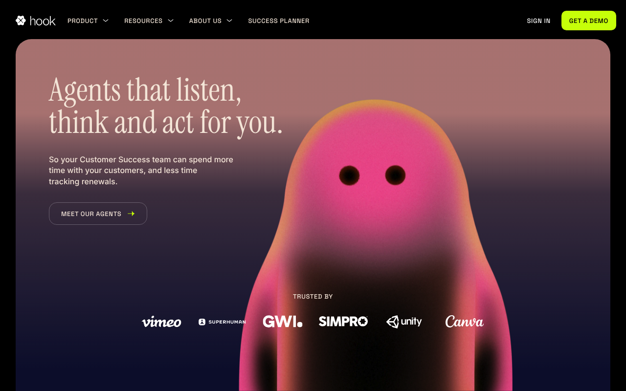 Hook website screenshot