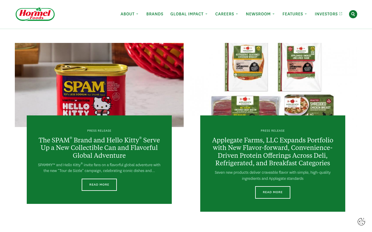 Hormel Foods screenshot