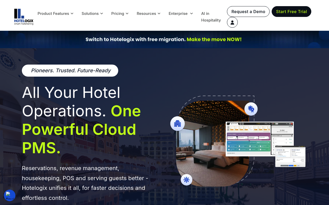 Hotelogix screenshot