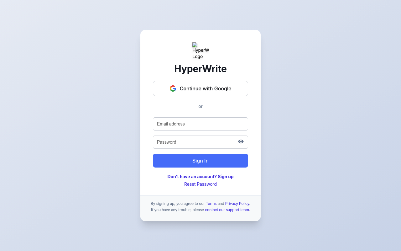 HyperWrite screenshot