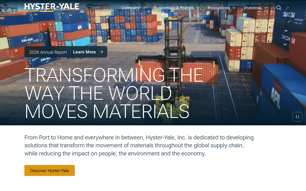 Hyster-Yale Materials Handling screenshot
