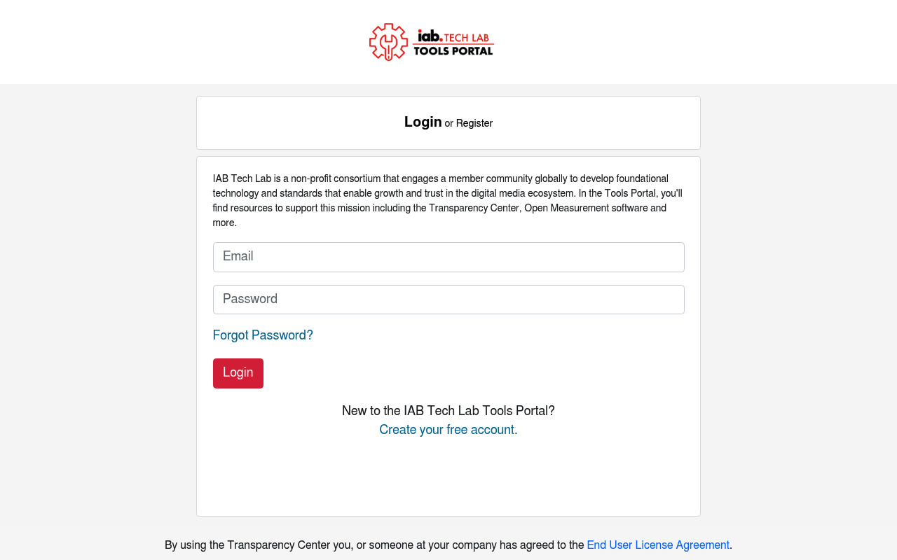 IAB Tech Lab website screenshot